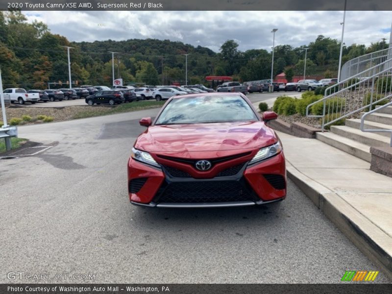 Supersonic Red / Black 2020 Toyota Camry XSE AWD