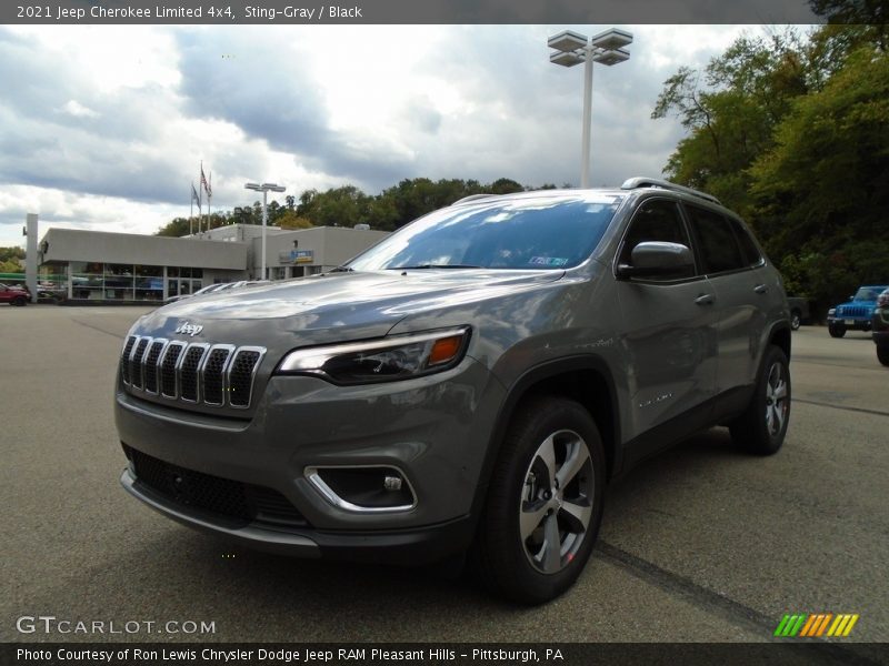 Sting-Gray / Black 2021 Jeep Cherokee Limited 4x4