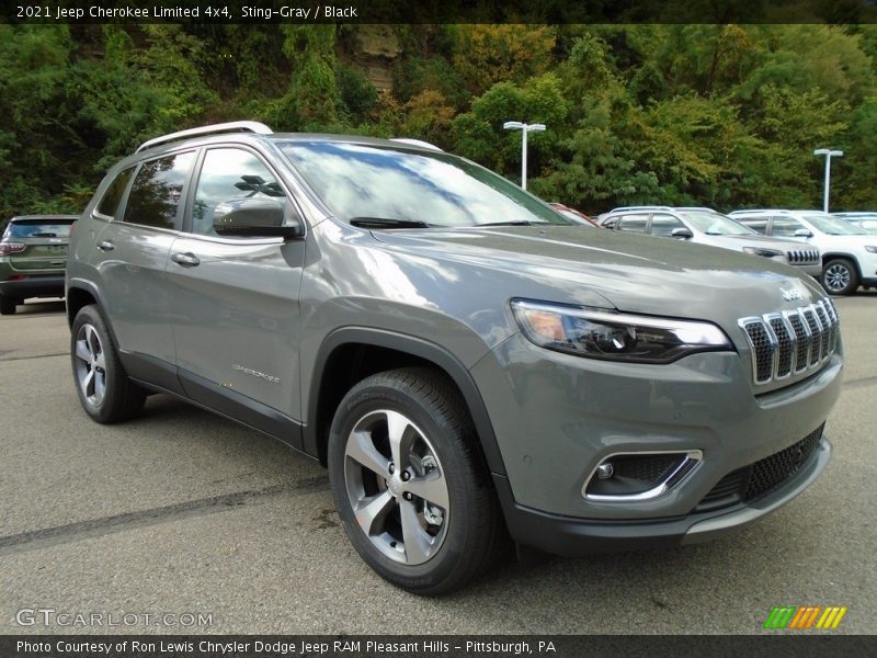 Sting-Gray / Black 2021 Jeep Cherokee Limited 4x4