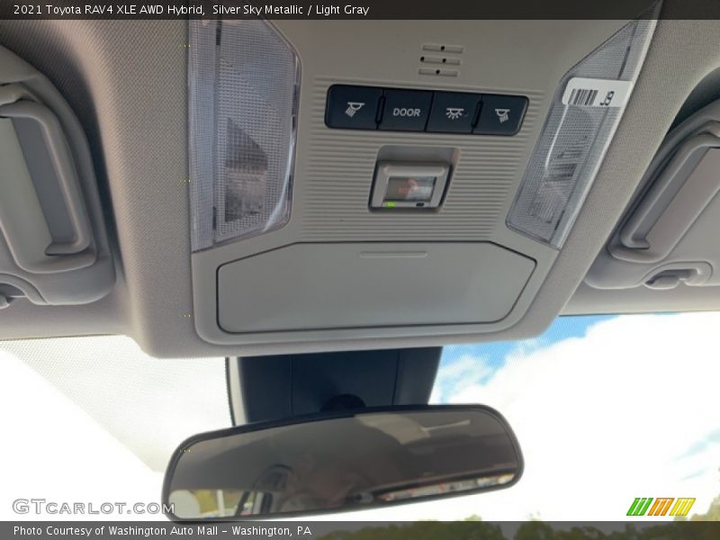 Silver Sky Metallic / Light Gray 2021 Toyota RAV4 XLE AWD Hybrid