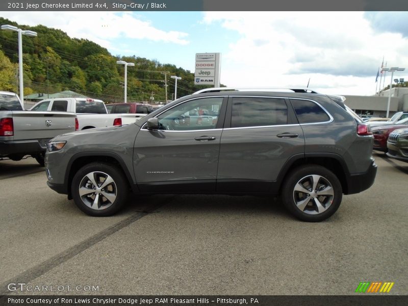 Sting-Gray / Black 2021 Jeep Cherokee Limited 4x4