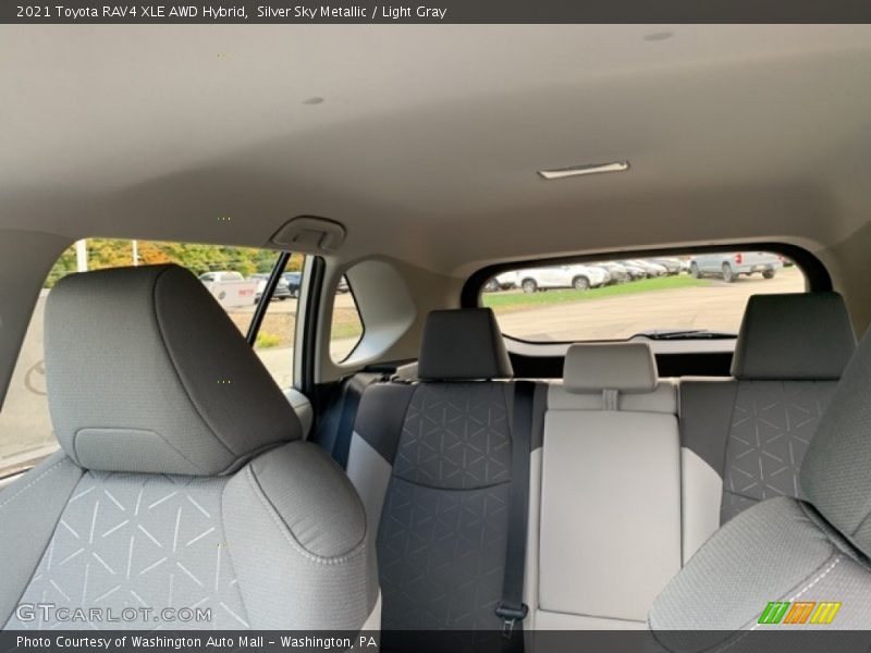 Silver Sky Metallic / Light Gray 2021 Toyota RAV4 XLE AWD Hybrid