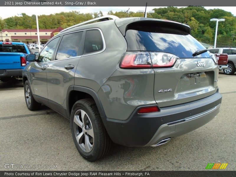 Sting-Gray / Black 2021 Jeep Cherokee Limited 4x4