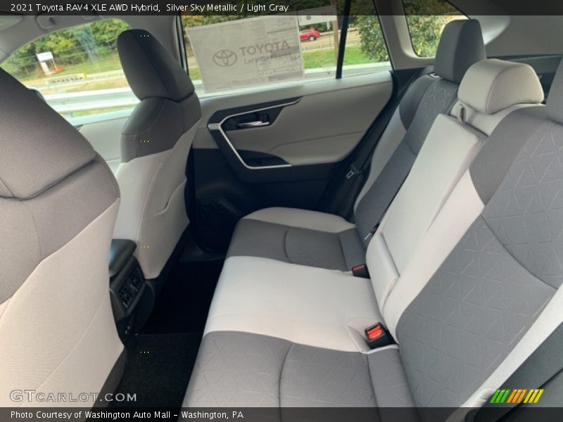 Silver Sky Metallic / Light Gray 2021 Toyota RAV4 XLE AWD Hybrid
