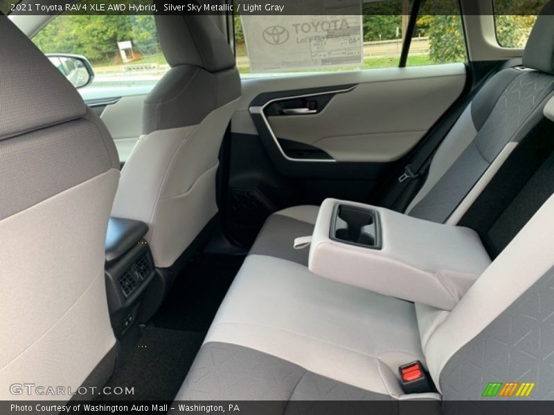 Silver Sky Metallic / Light Gray 2021 Toyota RAV4 XLE AWD Hybrid
