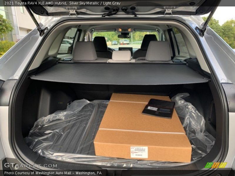 Silver Sky Metallic / Light Gray 2021 Toyota RAV4 XLE AWD Hybrid