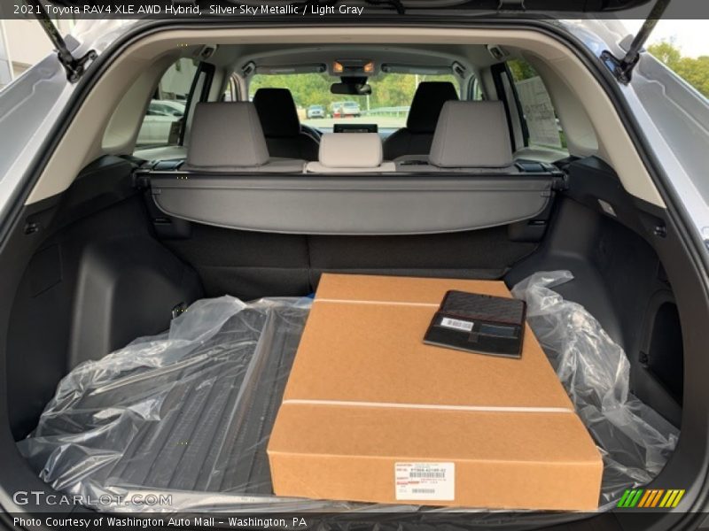 Silver Sky Metallic / Light Gray 2021 Toyota RAV4 XLE AWD Hybrid
