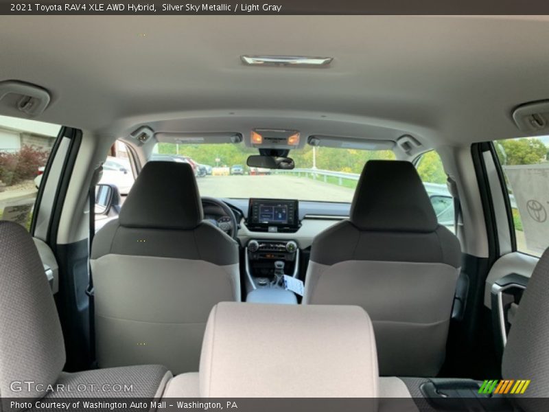 Silver Sky Metallic / Light Gray 2021 Toyota RAV4 XLE AWD Hybrid