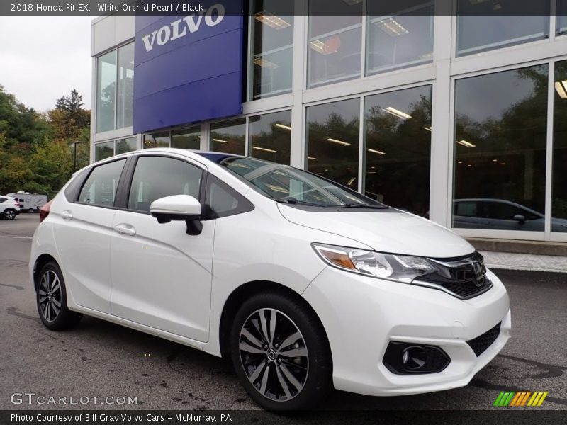 White Orchid Pearl / Black 2018 Honda Fit EX