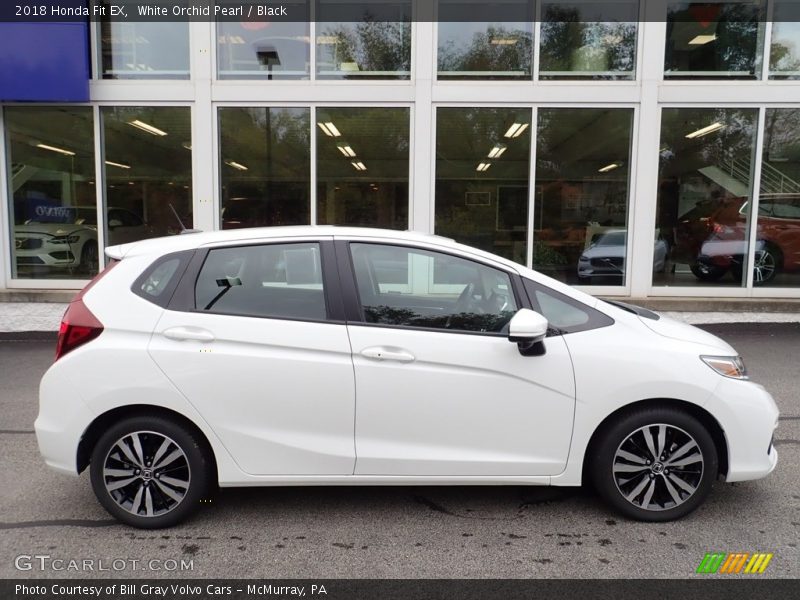 White Orchid Pearl / Black 2018 Honda Fit EX