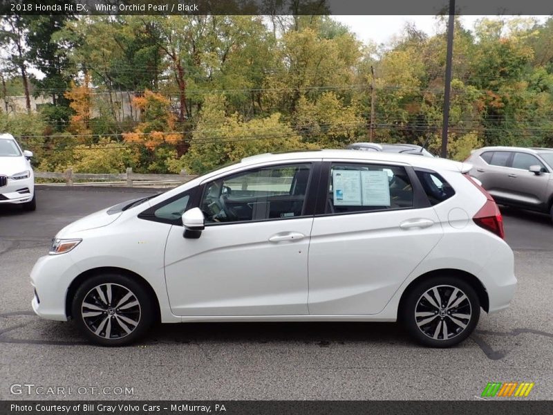 White Orchid Pearl / Black 2018 Honda Fit EX