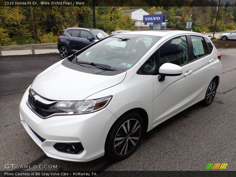 White Orchid Pearl / Black 2018 Honda Fit EX