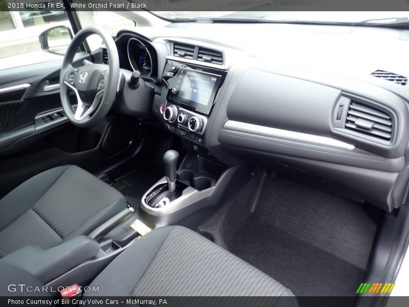 White Orchid Pearl / Black 2018 Honda Fit EX