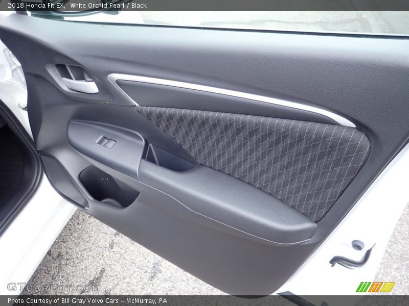 White Orchid Pearl / Black 2018 Honda Fit EX