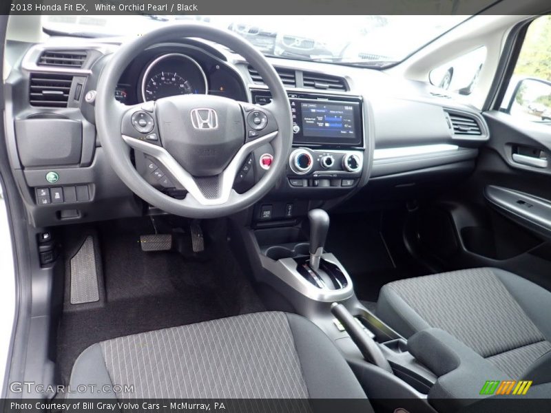 White Orchid Pearl / Black 2018 Honda Fit EX