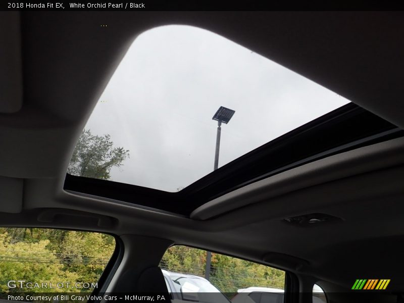 White Orchid Pearl / Black 2018 Honda Fit EX