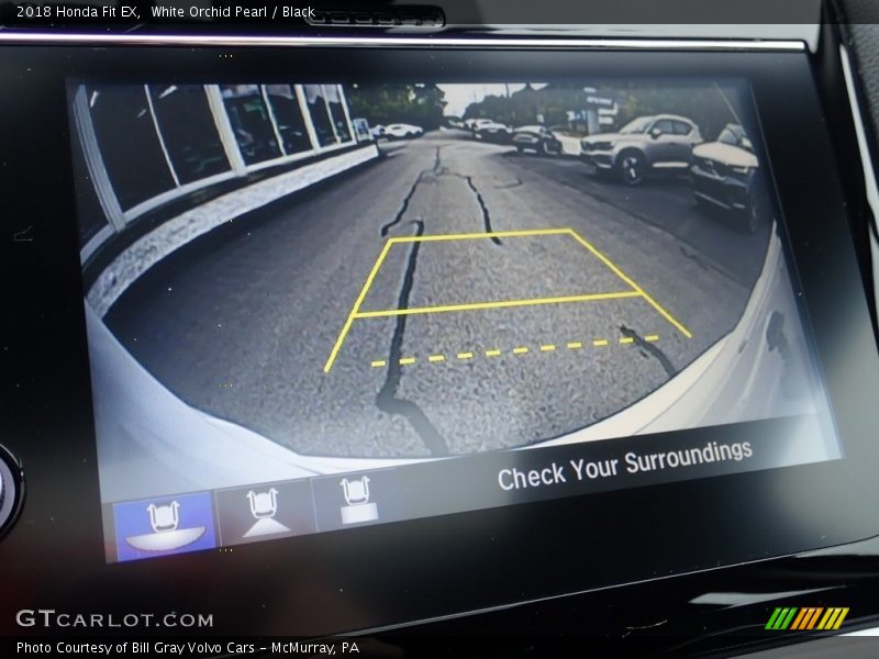White Orchid Pearl / Black 2018 Honda Fit EX