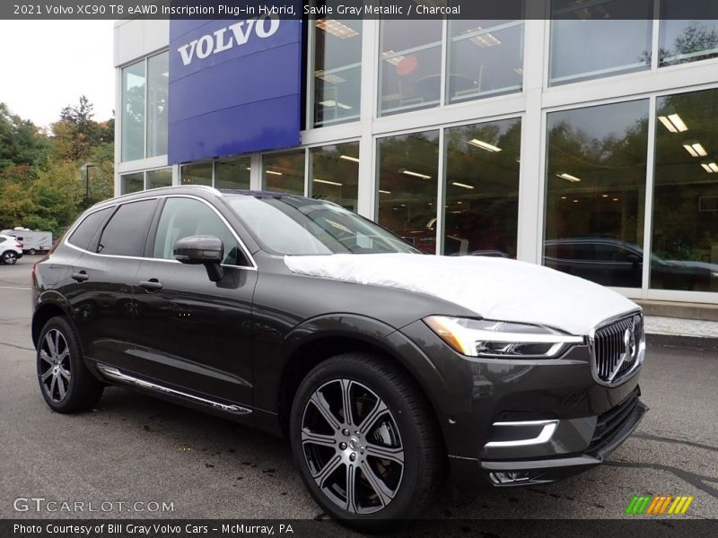 Front 3/4 View of 2021 XC90 T8 eAWD Inscription Plug-in Hybrid
