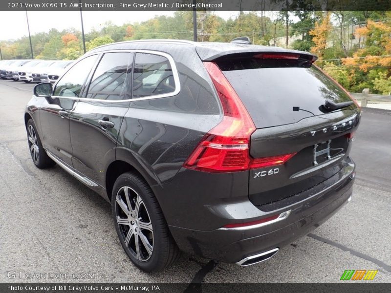 Pine Grey Metallic / Blonde/Charcoal 2021 Volvo XC60 T5 AWD Inscription