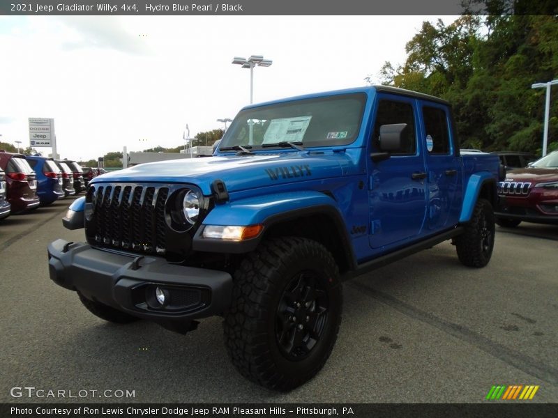 Hydro Blue Pearl / Black 2021 Jeep Gladiator Willys 4x4