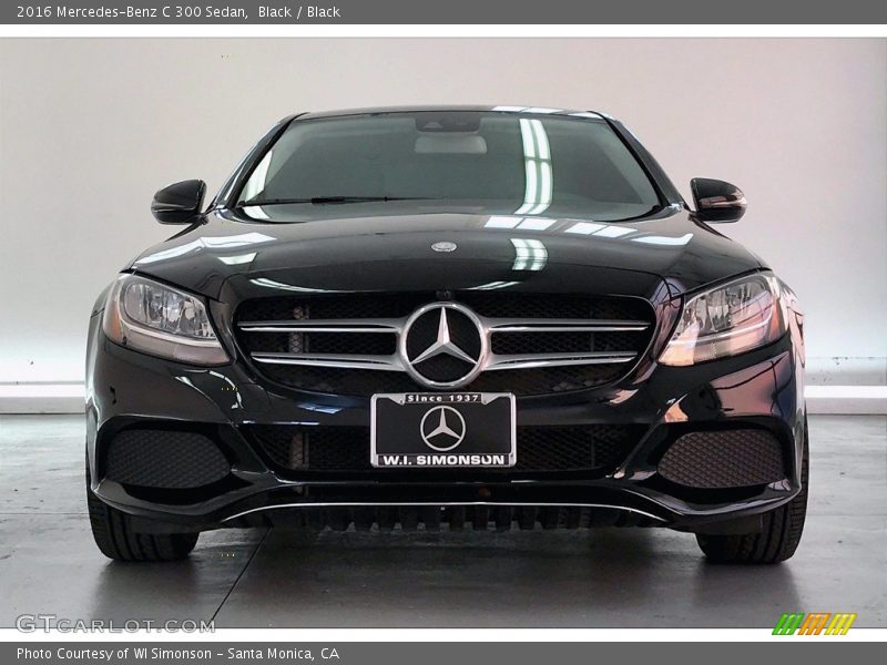 Black / Black 2016 Mercedes-Benz C 300 Sedan