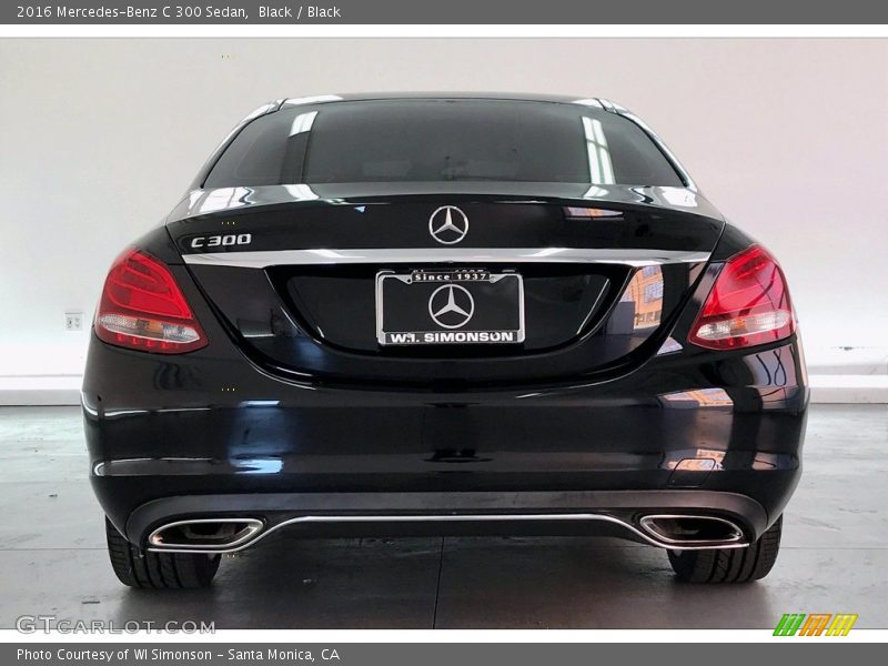 Black / Black 2016 Mercedes-Benz C 300 Sedan