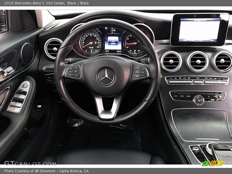 Black / Black 2016 Mercedes-Benz C 300 Sedan
