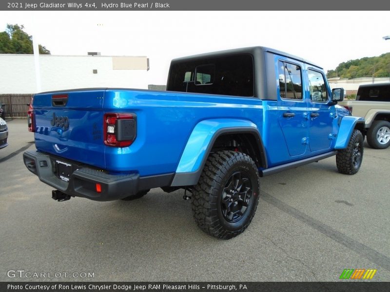 Hydro Blue Pearl / Black 2021 Jeep Gladiator Willys 4x4