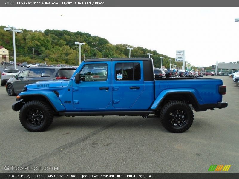 Hydro Blue Pearl / Black 2021 Jeep Gladiator Willys 4x4