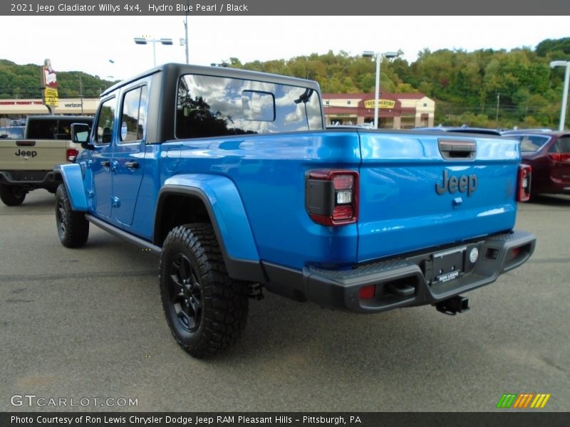 Hydro Blue Pearl / Black 2021 Jeep Gladiator Willys 4x4