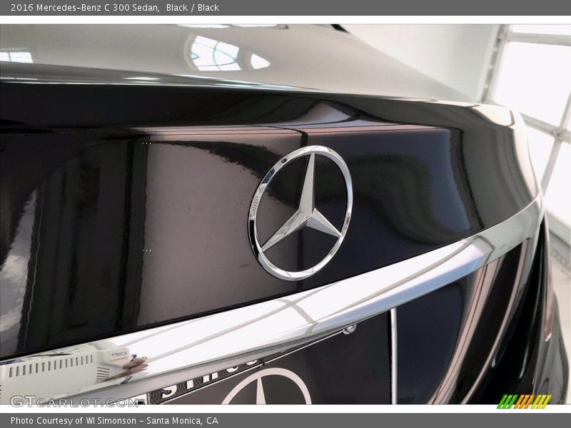 Black / Black 2016 Mercedes-Benz C 300 Sedan