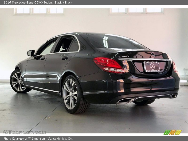 Black / Black 2016 Mercedes-Benz C 300 Sedan
