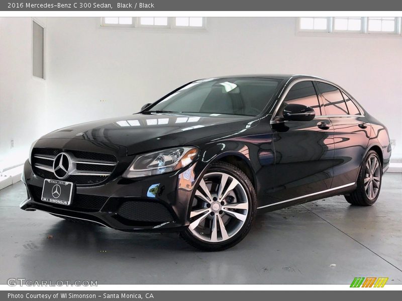 Black / Black 2016 Mercedes-Benz C 300 Sedan