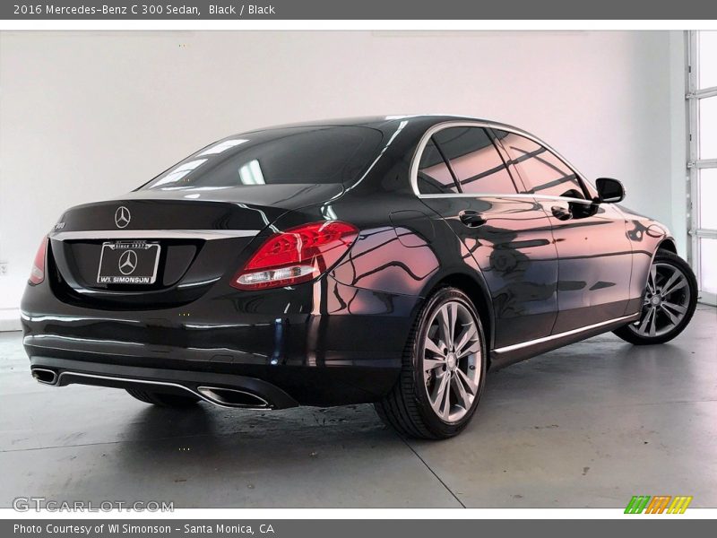 Black / Black 2016 Mercedes-Benz C 300 Sedan
