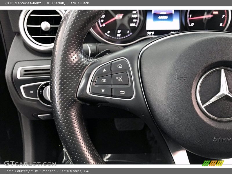 Black / Black 2016 Mercedes-Benz C 300 Sedan