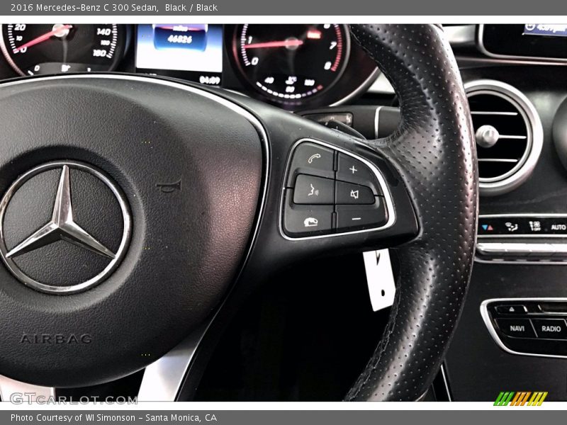 Black / Black 2016 Mercedes-Benz C 300 Sedan