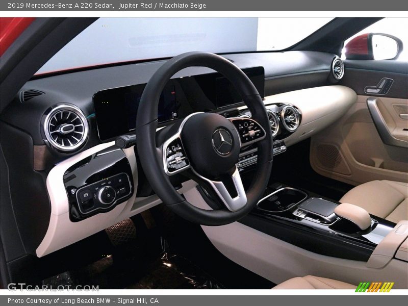 Jupiter Red / Macchiato Beige 2019 Mercedes-Benz A 220 Sedan