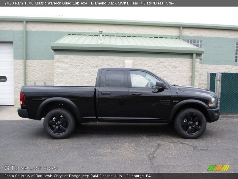Diamond Black Crystal Pearl / Black/Diesel Gray 2020 Ram 1500 Classic Warlock Quad Cab 4x4