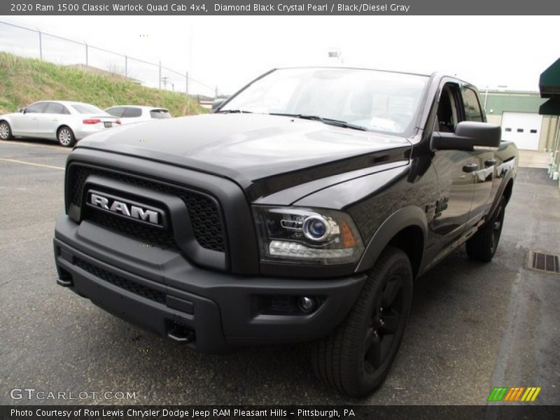 Diamond Black Crystal Pearl / Black/Diesel Gray 2020 Ram 1500 Classic Warlock Quad Cab 4x4