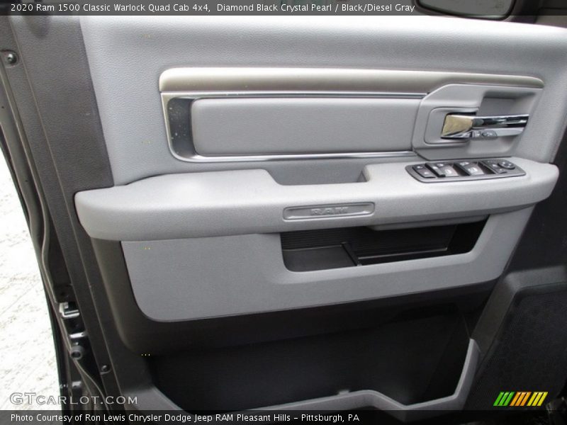 Diamond Black Crystal Pearl / Black/Diesel Gray 2020 Ram 1500 Classic Warlock Quad Cab 4x4