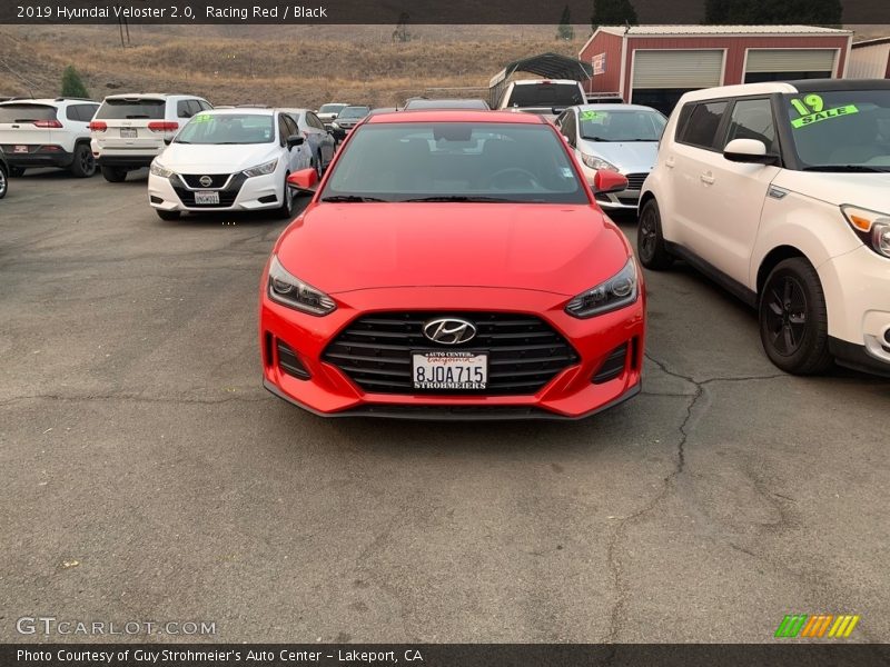 Racing Red / Black 2019 Hyundai Veloster 2.0