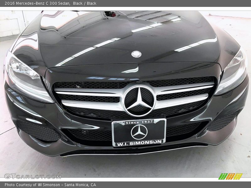 Black / Black 2016 Mercedes-Benz C 300 Sedan