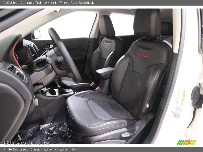 White / Ruby Red/Black 2020 Jeep Compass Trailhawk 4x4