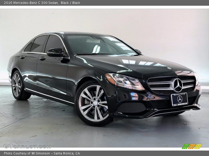 Black / Black 2016 Mercedes-Benz C 300 Sedan