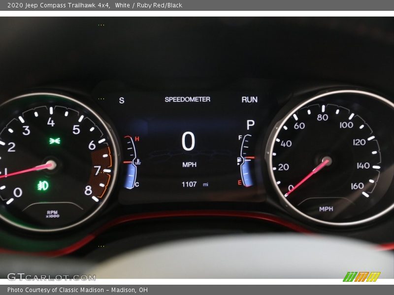 White / Ruby Red/Black 2020 Jeep Compass Trailhawk 4x4