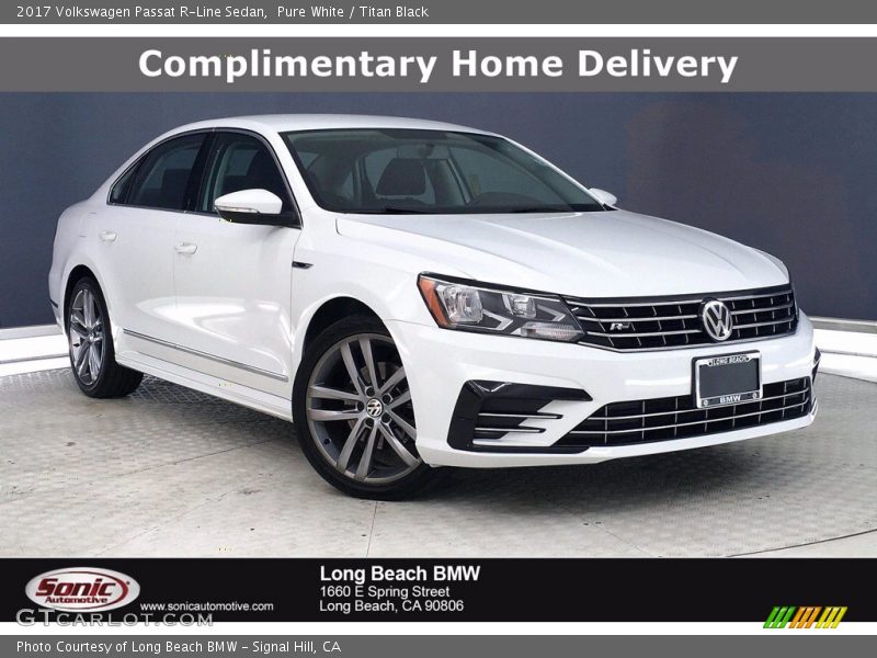 Pure White / Titan Black 2017 Volkswagen Passat R-Line Sedan