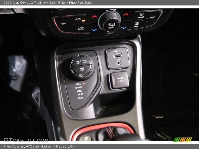 White / Ruby Red/Black 2020 Jeep Compass Trailhawk 4x4
