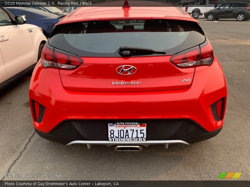 Racing Red / Black 2019 Hyundai Veloster 2.0