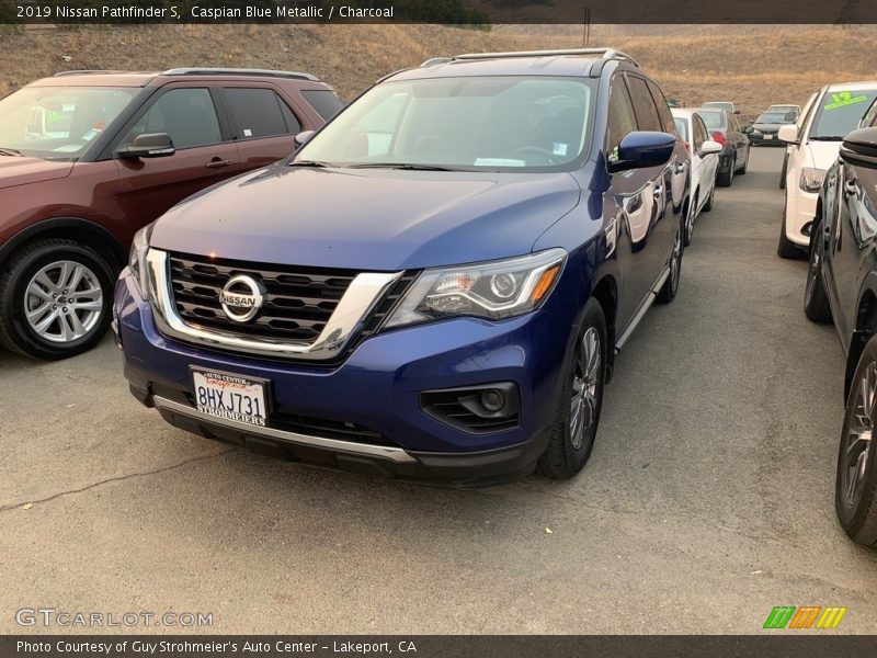 Caspian Blue Metallic / Charcoal 2019 Nissan Pathfinder S