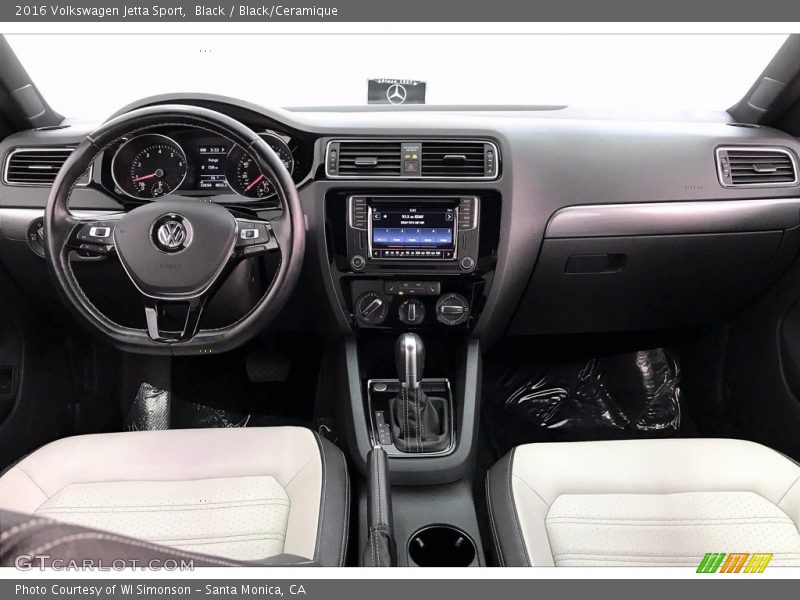 Black/Ceramique Interior - 2016 Jetta Sport 